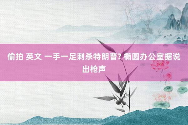 偷拍 英文 一手一足刺杀特朗普? 椭圆办公室据说出枪声